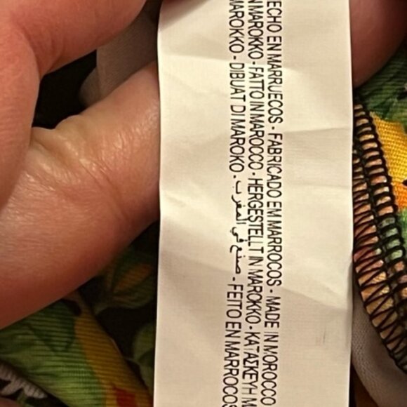 Zara NWT Women's Yellow Multi Floral Cross Twist Neck Halter Top Bodysuit Small - Picture 14 of 14